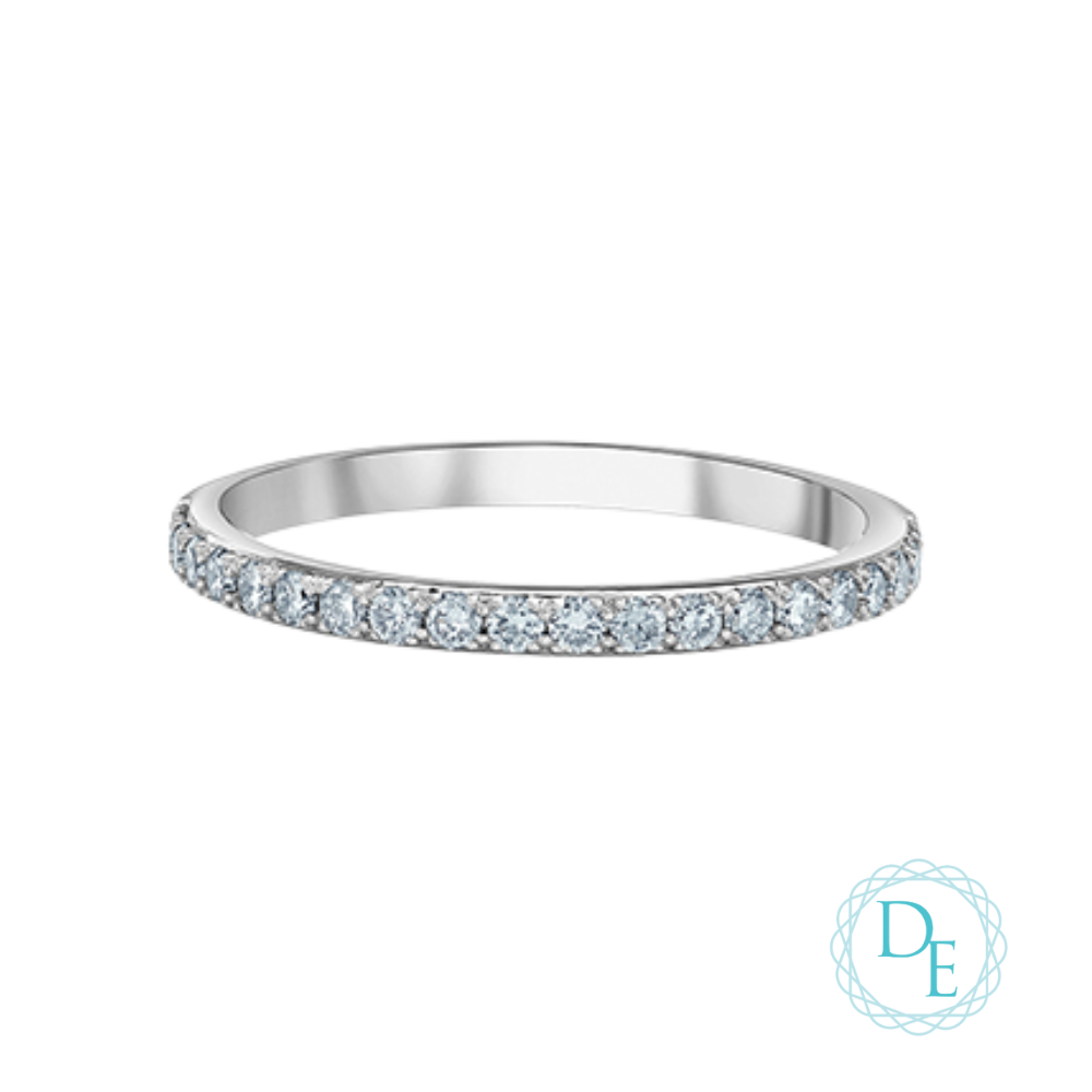 14k white gold band