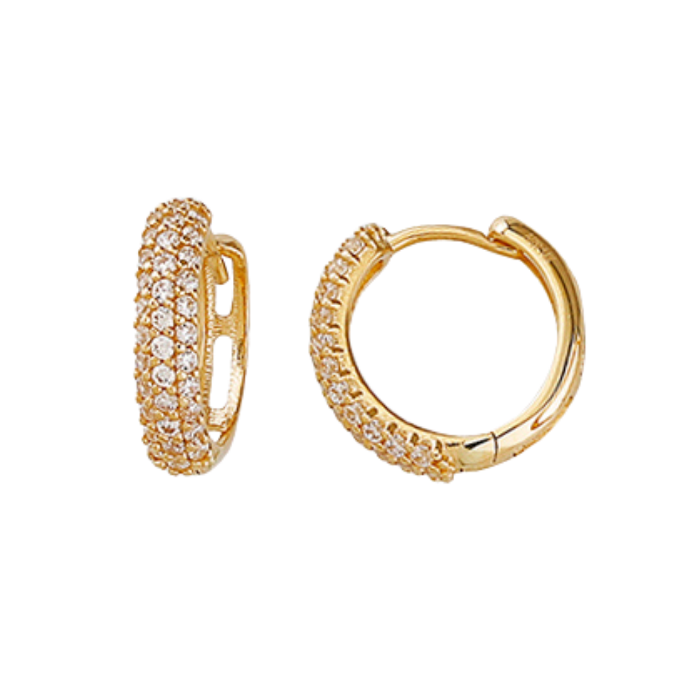 10k yellow gold rings - 14x2mm