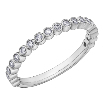 10K GOLD BAND WITH DIAMONDS
