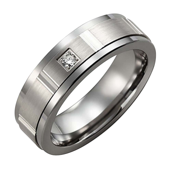 TUNGSTEN AND 10K GOLD RING MEN 7MM