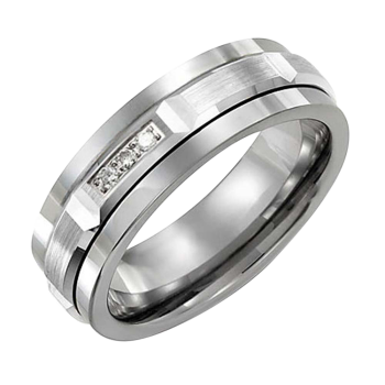 TUNGSTEN AND 10K GOLD RING MEN 7MM