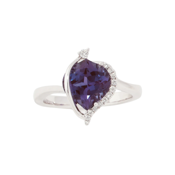 BAGUE OR BLANC 14K