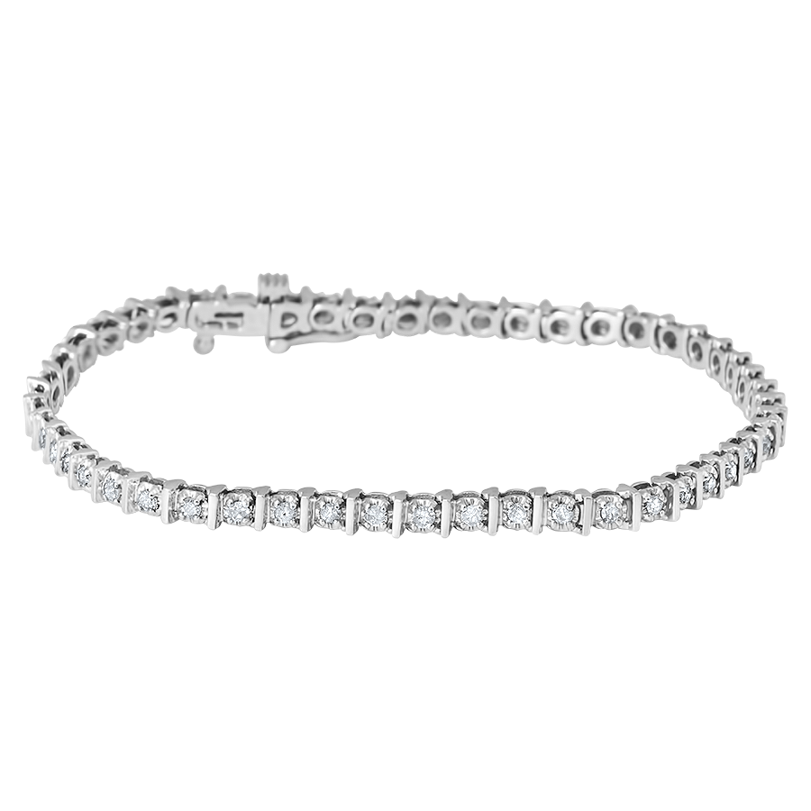 Bracelet de Tennis Mince de Luxe pour Femme,plaqué Or Blanc et plaqué Or  Rose avec 7 Styles de zircons Scintillants au Choix p[837]