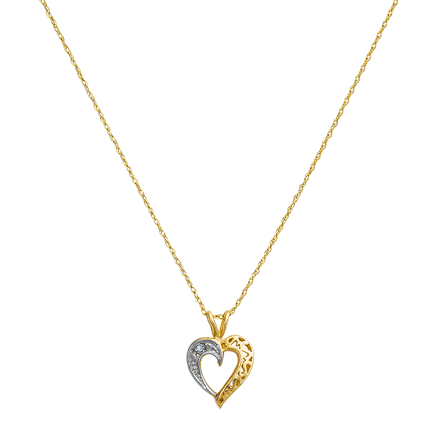 Bijouteries Lavigueur | HEART PENDANT IN 10K YELLOW GOLD