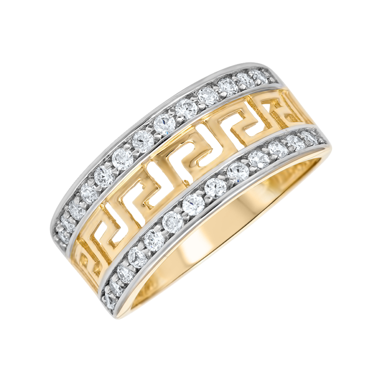 versace pattern ring